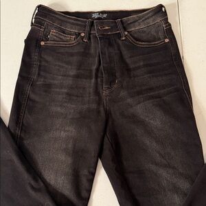 Judy Blue Black Skinny Jeans with Faded Whisker Detail